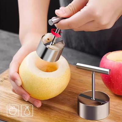 Household Fruit Core Extractor Stainless Steel Apple Pear Core Extractor Core Extractor Sydney Pear Hole Excavator Artifact