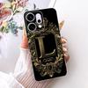 Transparent For Oppo Reno 14Pro CPH2739 PKZ110 Cover For Oppo Reno14 Pro Case Luxury Crown A-Z Letters 2D Flat Pattern