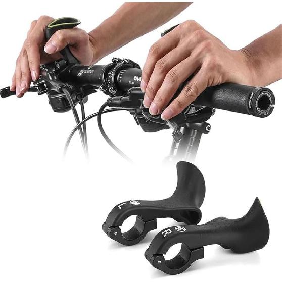 Bike Handlebar Ends Ergonomic No-Slip MTB Mountain Bike Road Cross-Country Bicycle Handlebar Extender Bar Ends Suitable For 21.8-22.8Mm Handlebar