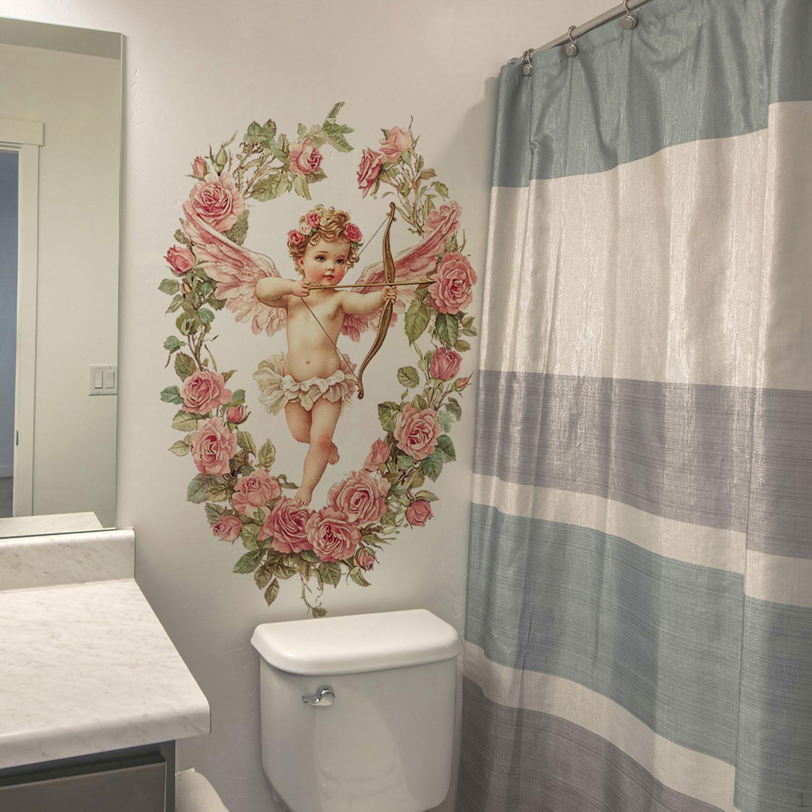 

Child Floral Wall Sticker Ornament,DIY Art Versatile Waterproof,Self Adhesives Decal for