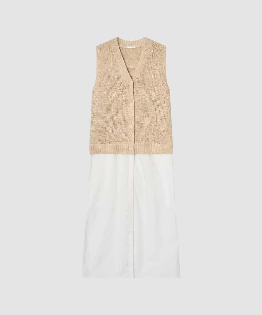 Deolil Bryn Knit Vest One-Piece_Beige