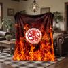 Middlesbrough Football Print Flannel Blanket Soft Warm Sofa Bed Throw Blanket For Home Office Bedroom