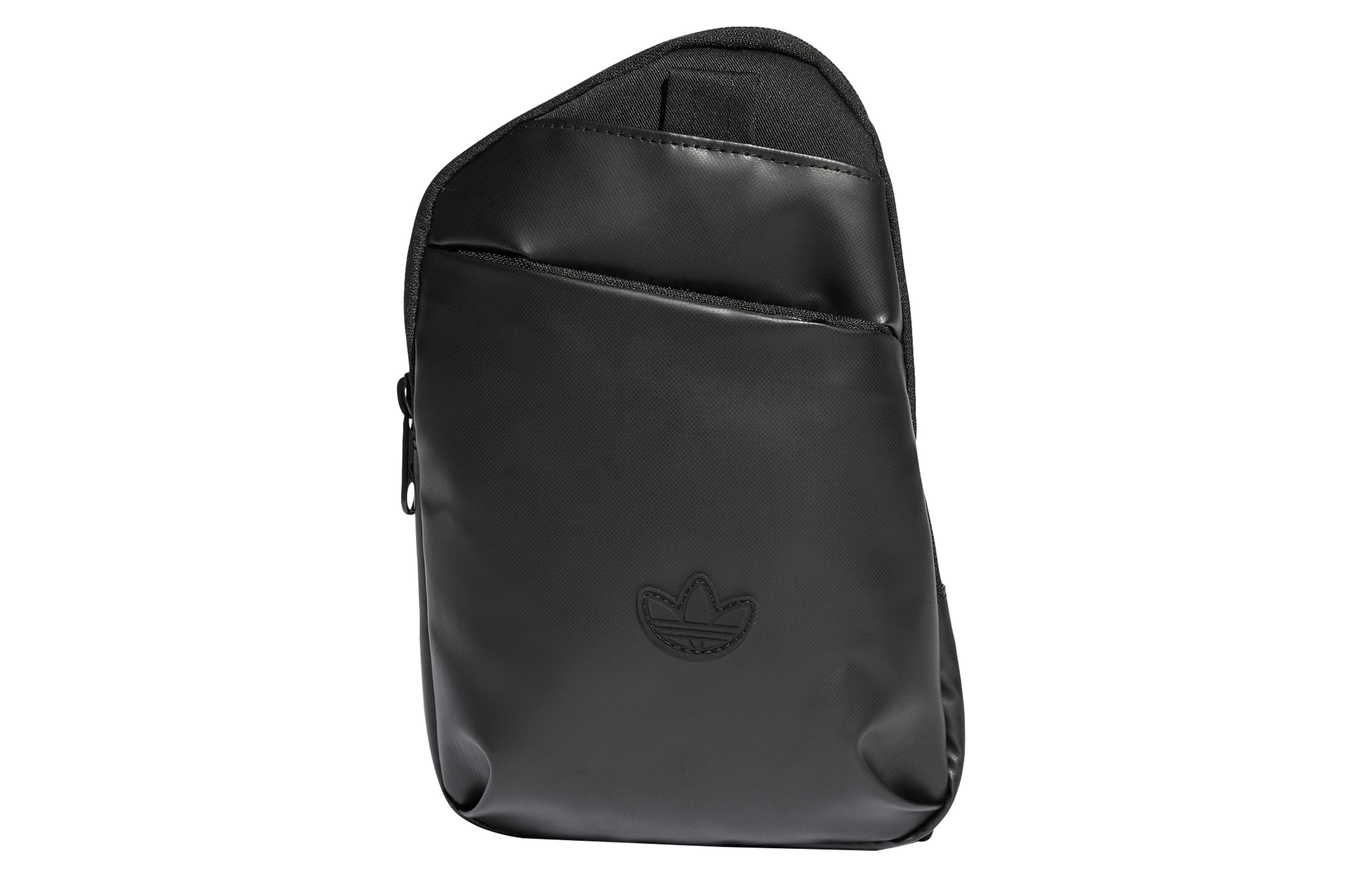 Adidas Originals Trefoil TPU Sports Bag, Storage Bag, Shoulder Bag, Crossbody Bag Unisex Black HK9649