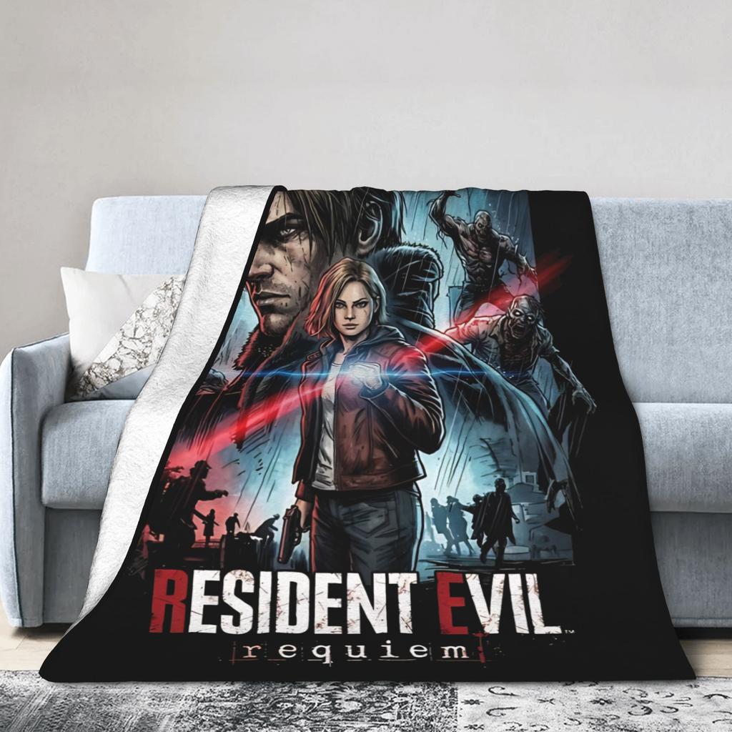 Residents Evils Requiem Leon S Kennedy Blanket Spring Warm Soft Throw Blanket For Boy Chair Sofa Bed Flannel Bedspread Bed Cover
