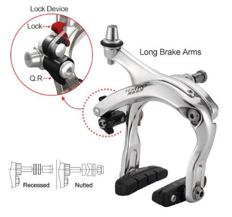 TEKTRO R559 Caliper Brake, Front/Silver