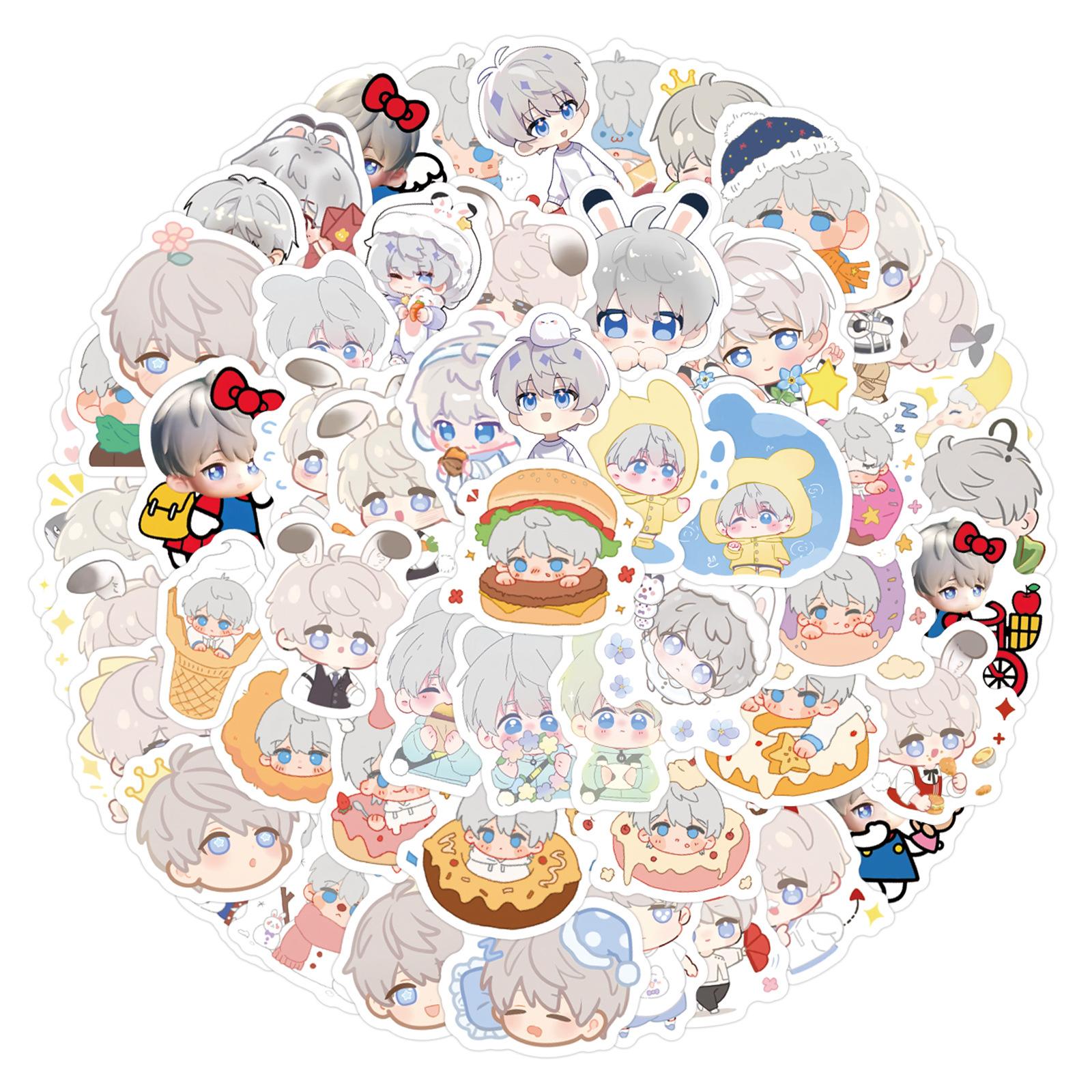 

105 Shen Xing s Reply QQ People Graffiti Stickers Decorate Refrigerator Mobile Phone Skateboard Waterproof DIY Stickers