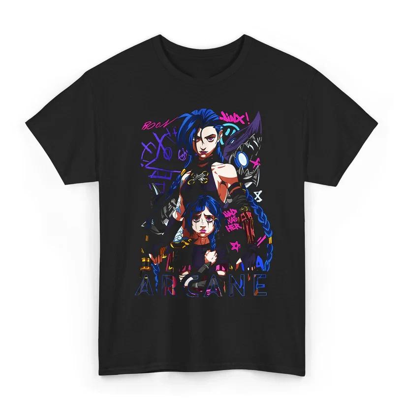 Anime Arcane Jinx Jinx Was Here Tshirt Size S4xl Gift For Friends S