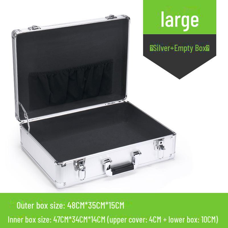 Portable Aluminum Alloy Toolbox for Electricians and Equipment Storage