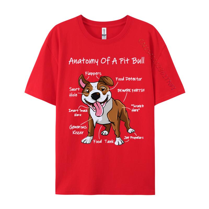 Anatomy Of A Pitbull Vintage Tshirt Black Cosie T Shirts for Men Cotton Tops Shirts Hip Hop Prevalent 3d Printed T Shirts