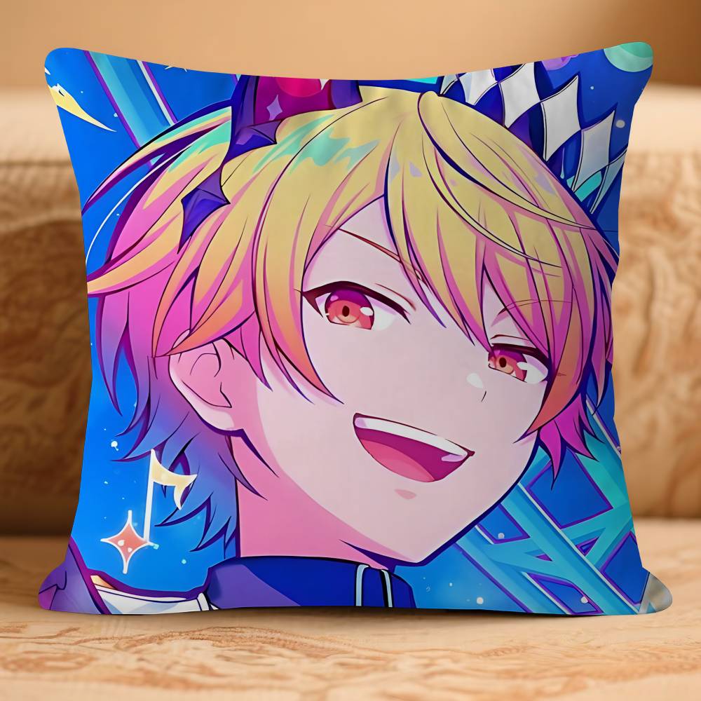 TenmaS T-Tsukasa Cartoon Kissenbezug Abnehmbarer Waschbarer Kissenbezug – Ganzjährig Weiches Leinen