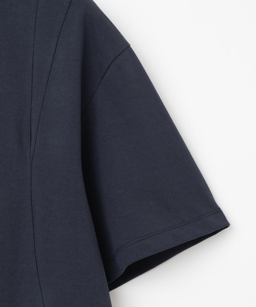 MILLO ARCHIVE Dainty Curve Detail T-Shirt [Navy]