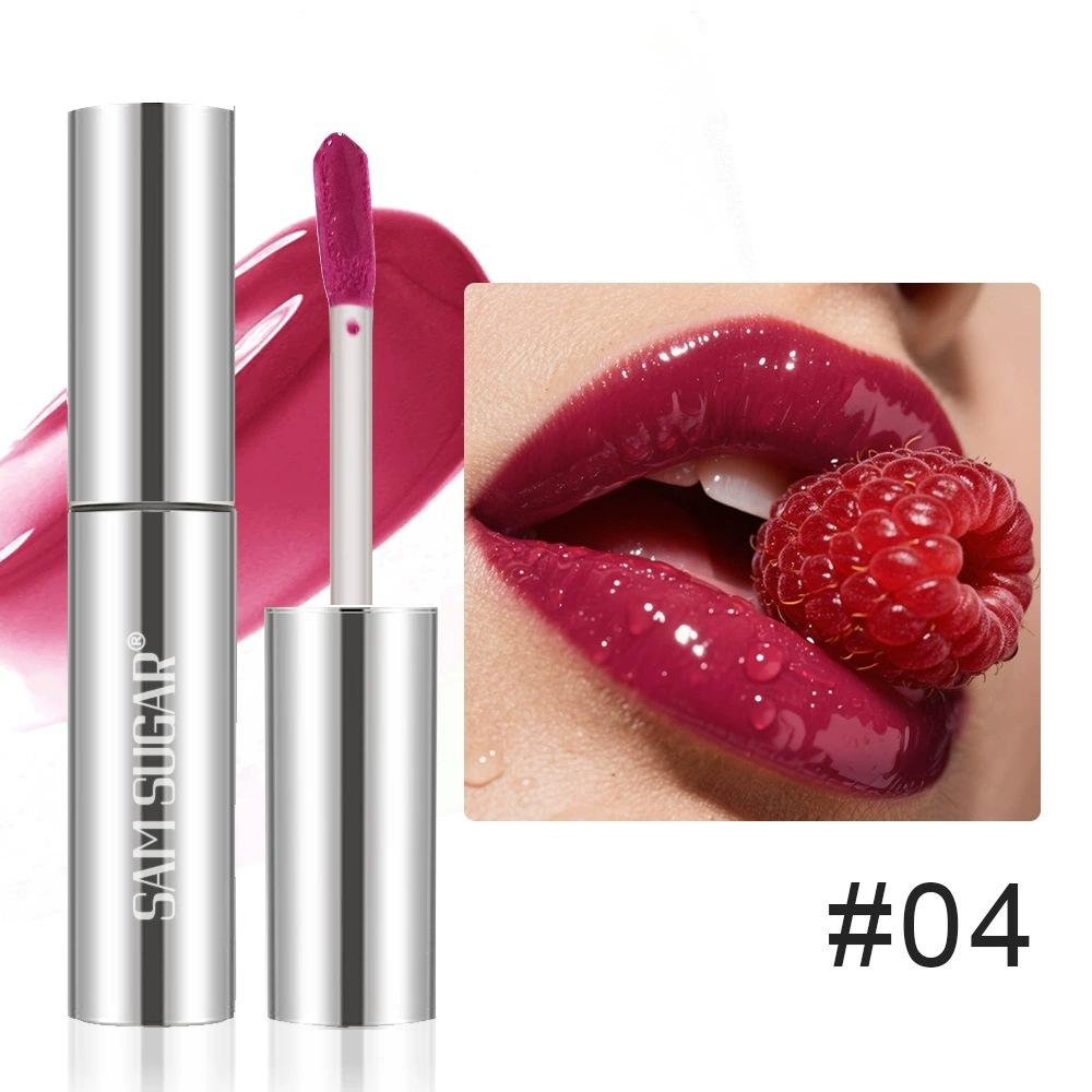 

SAM SUGAR Зеркальный цвет Увлажняющий блеск для губ Водная текстура Легкий и легко наносится Водостойкая помада без потери цвета Поддерживает макияж