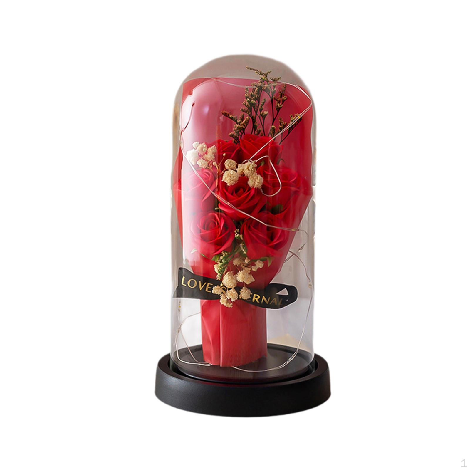 

Букет из искусственных роз, украшение из консервированных цветов, подарок на день рождения, композиция из украшений для