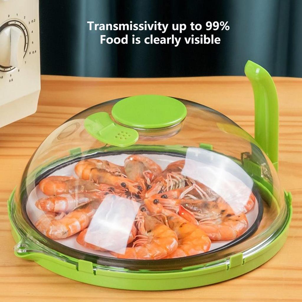 Microwave Food Cover Vented Heat-Resistant Splash Guard Microwave Plate Cover for Food Reheating Cooking Kitchen Home Office