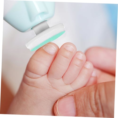 FRCOLOR Baby Nail Trimmer Replacement Pads, 10-Pack, Gentle Nail File Pads for Electric Nail Care, Multi-Purpose Replacement Heads for Toddlers