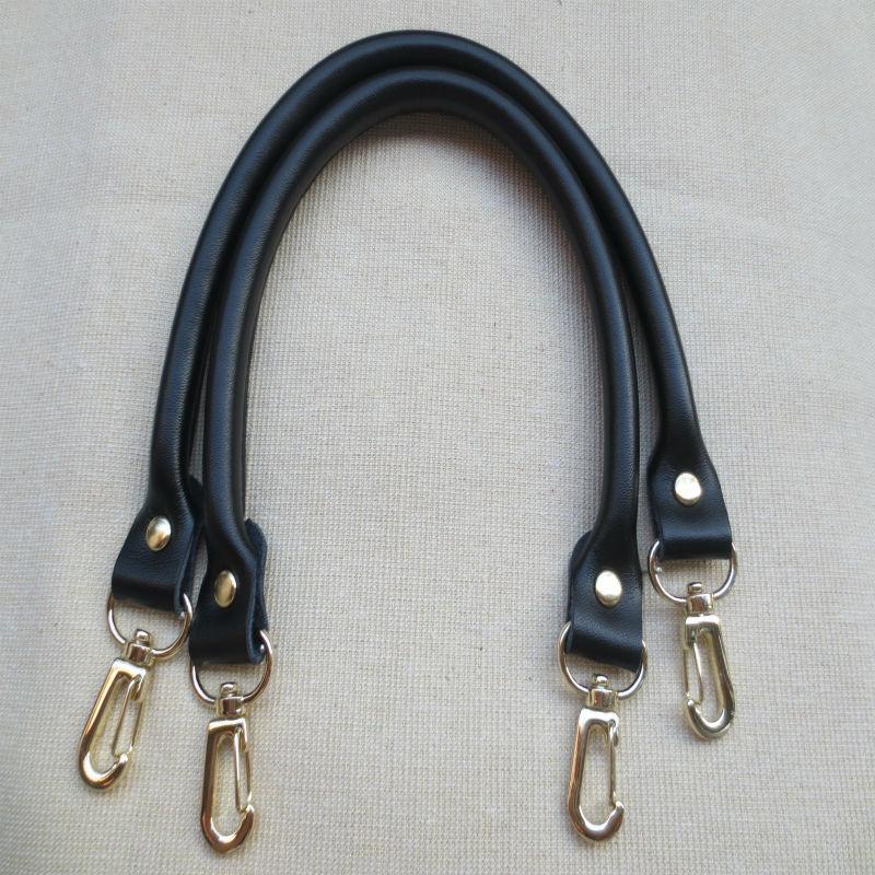 2 Peças Alça de Bolsa de Couro Feminina Cor Sólida Substituição DIY Cinto Portátil Fivela de Metal Acessórios para Bolsa Alças para Bolsa de Mão 40CM