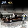 JADA 1966 Classic Batmobile with Batman & Robin Figures 2.75" / 1:24 Scale Diecast Model JD98259