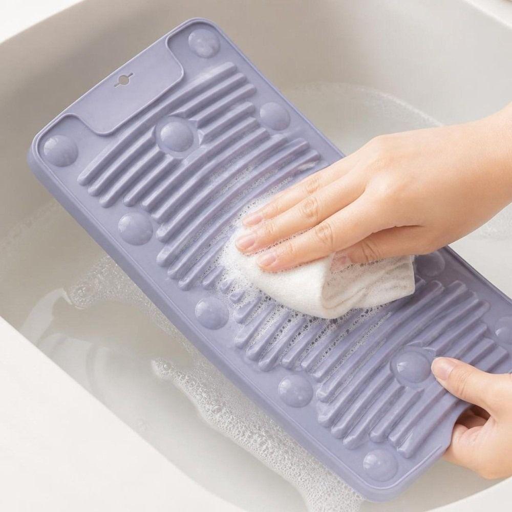 Foldable Design Laundry Washboard Suction Cups Scrubbing Board  Hand Washing Delicates