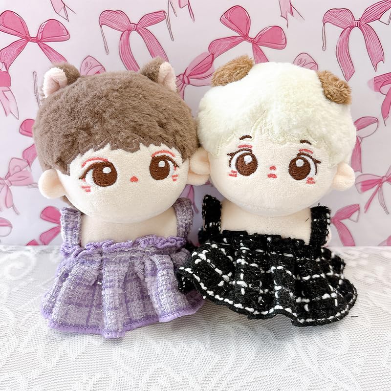 [Plushie Clothes] Tweed Dress for Plush Toys [For 10-15cm Dolls] Lavender G.triger Oshi-Nui (Plushie) [Product]