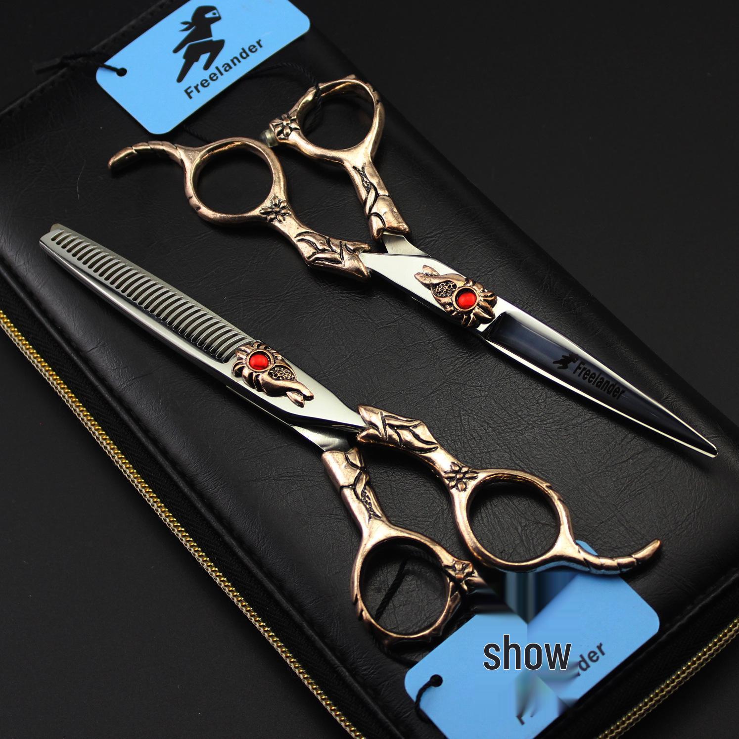 Ножницы для стрижки Freelander 6.0  440C TB-612 с чехлом 6.0 inch Straight Scissors