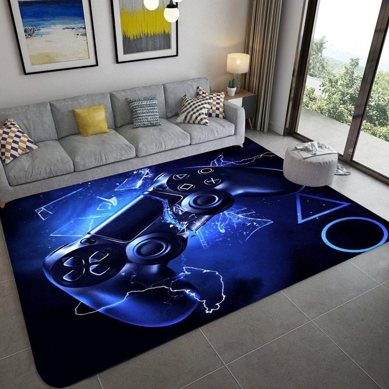 Game Controller Large Area Rug Game Room Carpet for Living Bedroom Slip-resistant and Wear-resistant Soft Floor Mat Home Decor