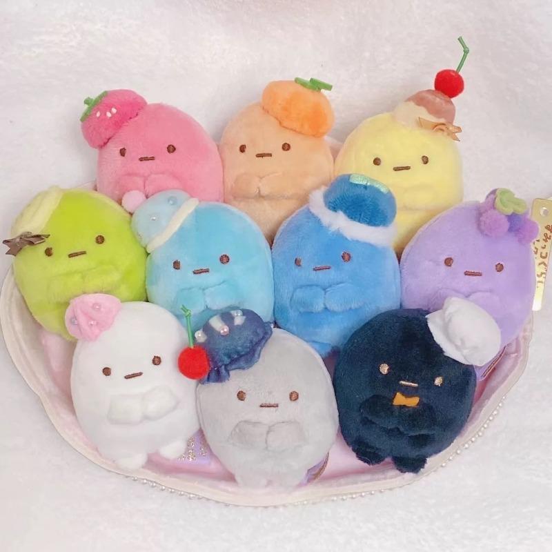 Macaron Colors Rilakkuma Sumikko Gurashi Tapioca 10th Anniversary Plush Toy Colorful SumikkoGurash Stuffed Doll Fluffy Keychain