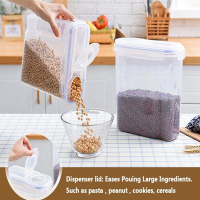 Serbatoio sigillato a scatto con coperchio per serbatoio di stoccaggio per cereali integrali per mantenere la freschezza
