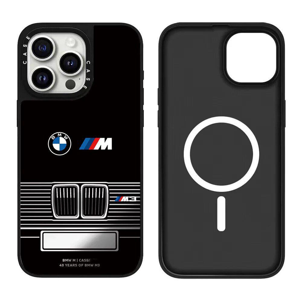 Blue Black Red For Bmw M Power M3 Emblem Car Phone Case For IPhone 17 16 15 14 13 12 11 Pro Max X XR Plus Phone Shell Sticker hkvr74