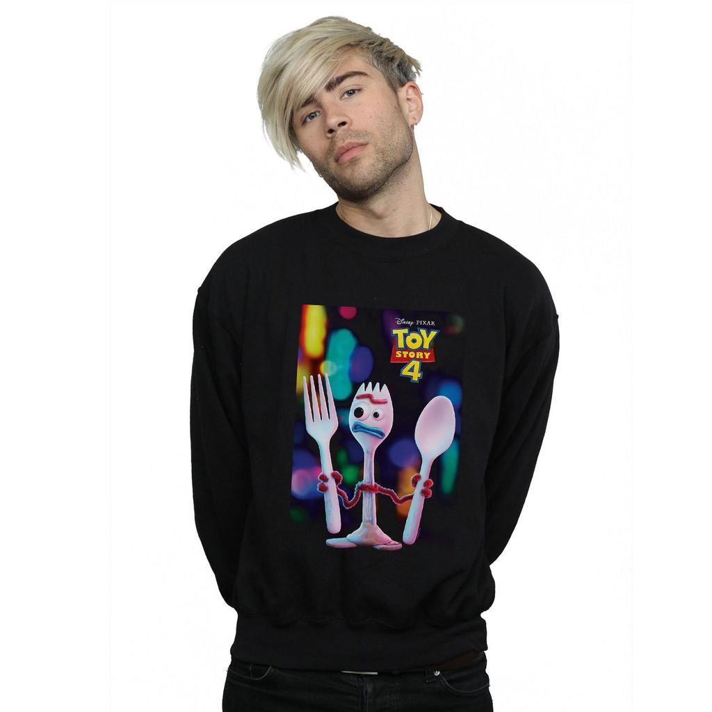 Disney Mens Toy Story 4 Forky Poster Sweatshirt