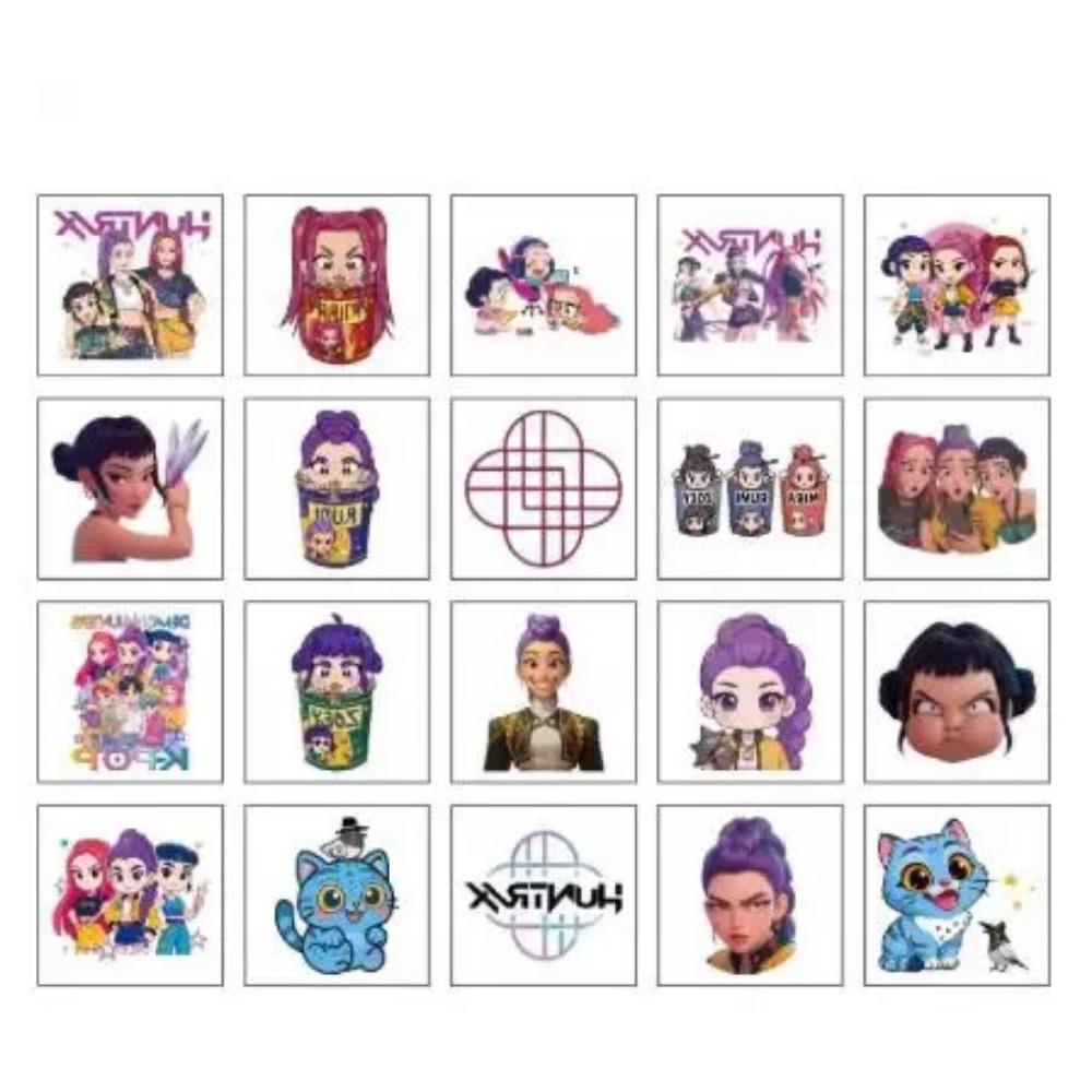 Kpop Monster Hunting Girl Group Dress up Stickers Cute Swap Stickers Handmade Creative DIY Children's Toy Stickers