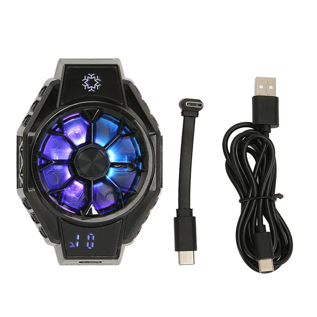 Cooler pentru telefon mobil cu afișaj digital semiconductor, încărcare wireless, clip spate, funcționare silențioasă