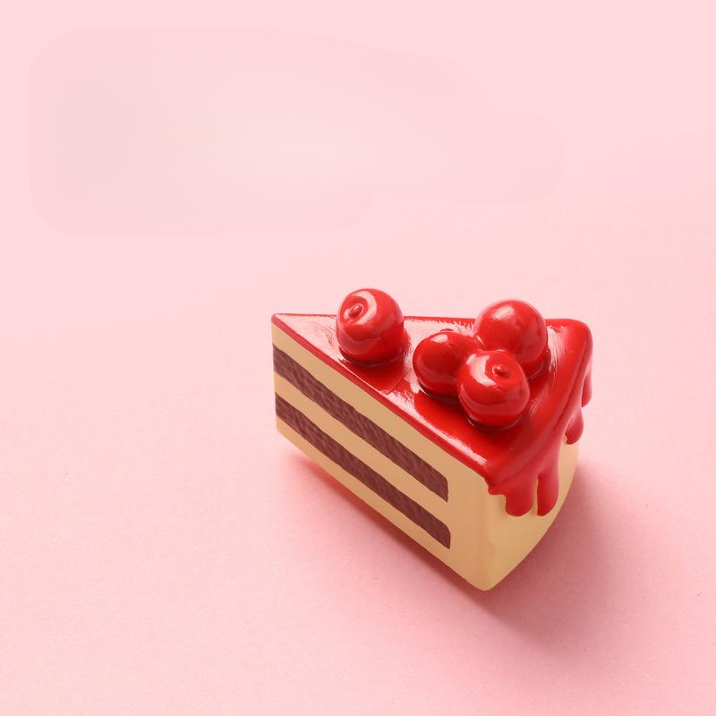Früchtekuchen Kühlschrankaufkleber Simulation Lebensmittelspielzeug 3D Frucht Simulation Kuchen Kühlschrankdekoration Kreativer Magnetaufkleber