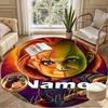 Custom Name Personalized Bride of Chucky Print Round Rug, Versatile Home Decor Carpet, for Playroom, Apartment, Balcony, Entryway, Hallway Gift
