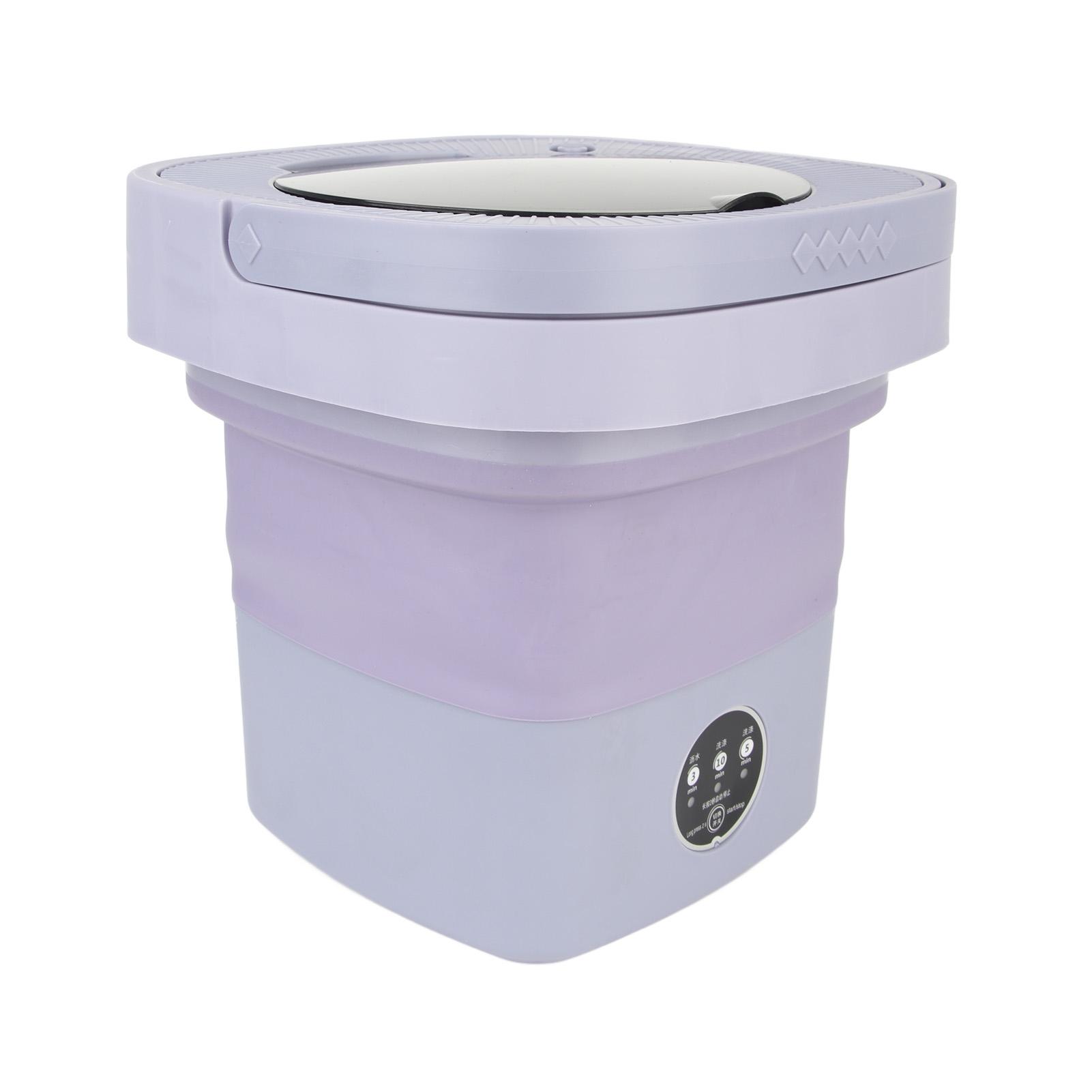 8L   Machine à Laver Pliable Portable pour Sous-Vêtements pour Dortoir Chambres d'Hôtel
