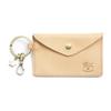 Porte-cartes en cuir IL BISONTE avec porte-clés, SKH042 PV0005 NA106 (Naturel) [Utilisé]