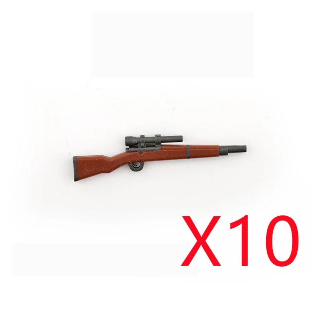WWI WWII Building Blocks Soldiers Military Accessories Bomb Two-color Gun Mini Brick Weapons Gift Toy AKM Helmet RPG Grenad X026
