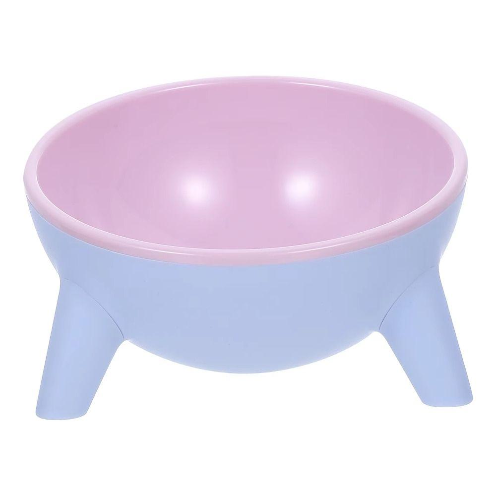 Anti Vomiting Pet High Footed Bowl Anti Slip Pet Water Feeder Container  Wet Dry Food