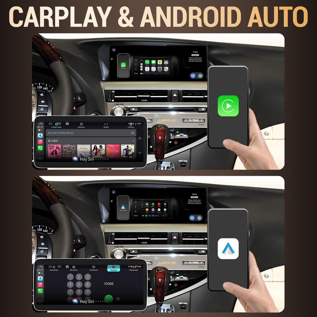 10.25" Car Radio Multimedia For Lexus Nx 200 Nx 200T 300H 2014-2021 Android 14 Navigation GPS Wireless CarPlay Autoradio Screen