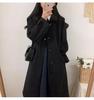 Women's Plus Size Korean Style Woolen Overcoat - Mid-Length, Slimming, Thickened for Autumn/Winter 2025.