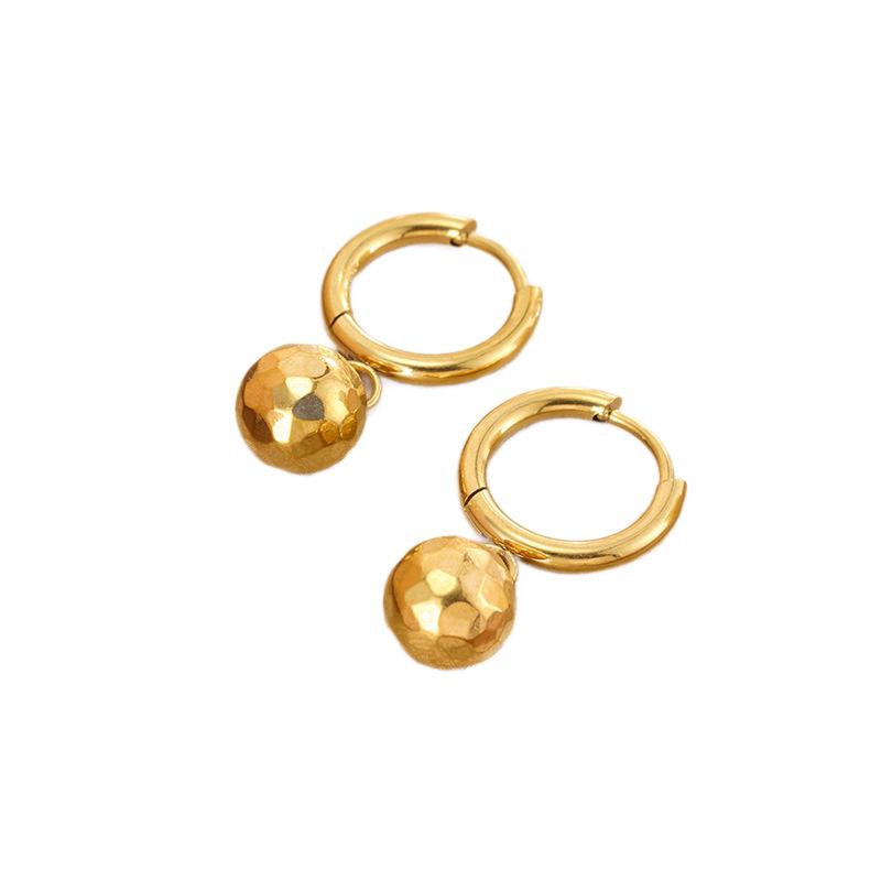 18K Gold Titanium Steel Geometric Ear Cuffs for Women - Non-Fading, Light Luxury Earrings
