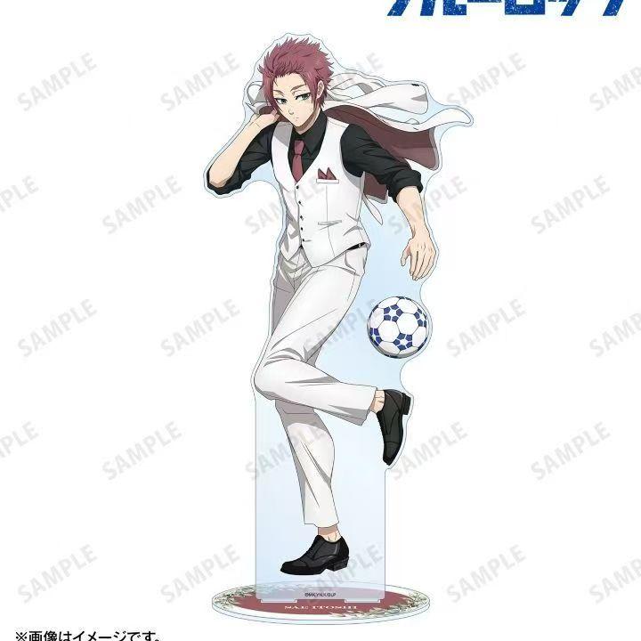 Périphériques Anime Blue Lock Figurine Rin Itoshi Support Acrylique Figurine Sae Itoshi Plaque de Support Yoichi Isagi Jouets de Collection
