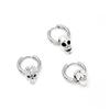 Exaggerated Stainless Steel Skull Earrings: Dark Hip-Hop Punk Style