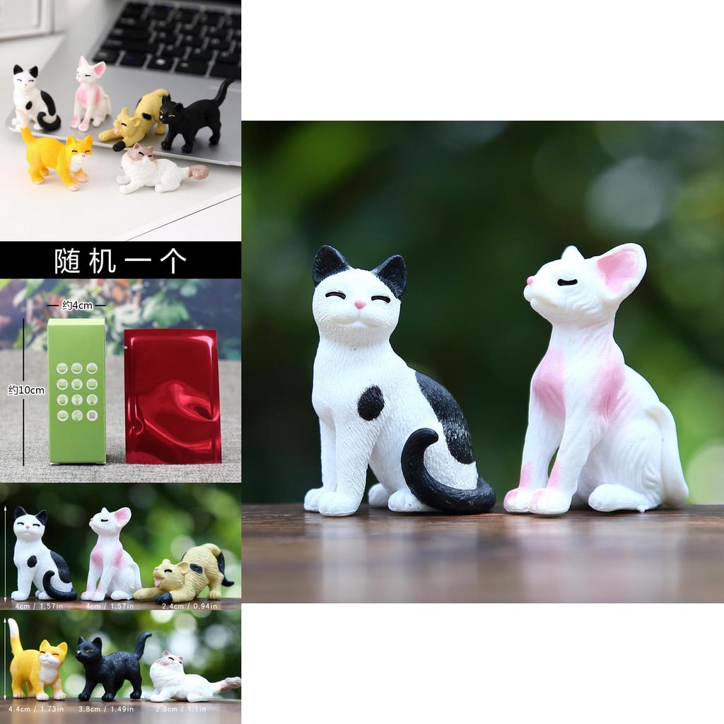 Katzen Plüschtier Set Mit Pvc Material Niedliches Realistisches Design Für Sammler Und Kinder