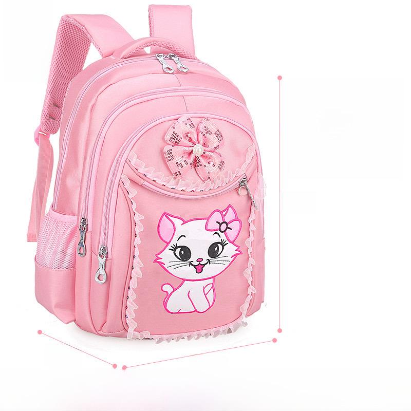 Korean Cute Princess Backpack for Girls, Grades 1-6, Ages 7-12