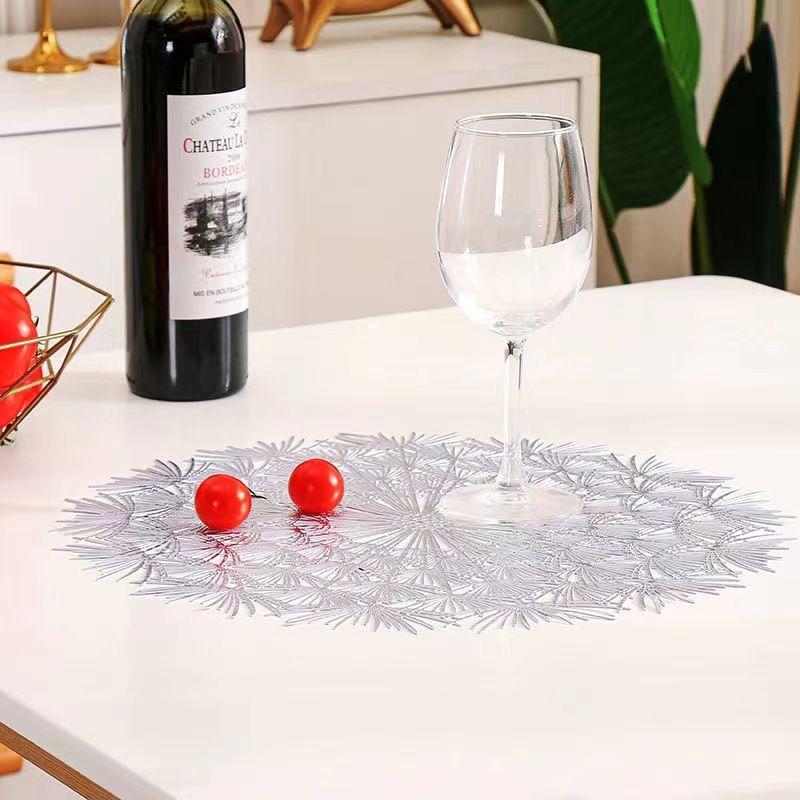 Dandelion Placemat Nordic Western Restaurant Insulation Mat Dining Table Mat Solid Color Home Decoration Mat