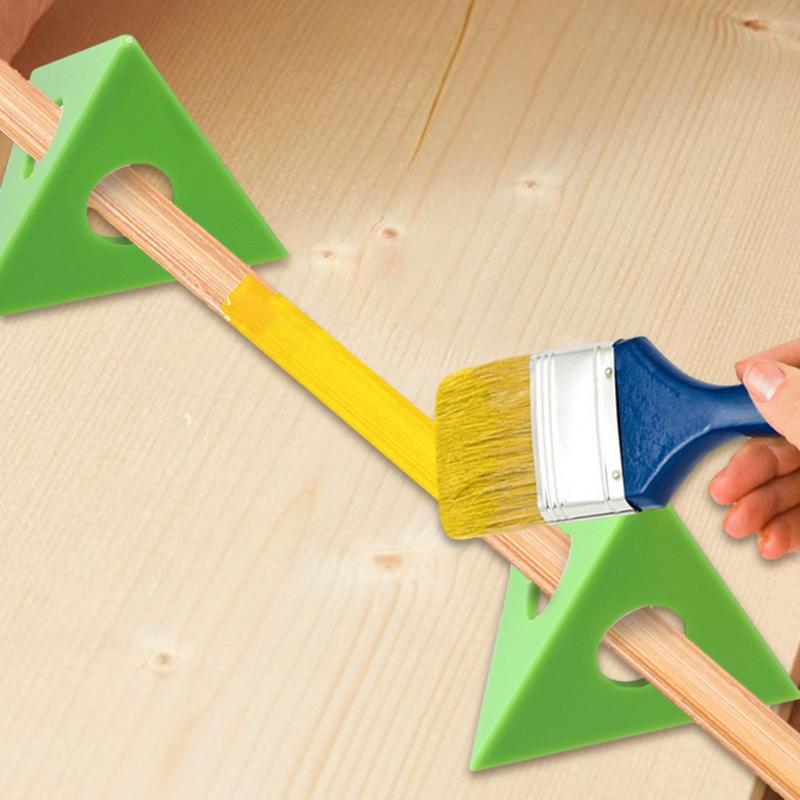 Paint Triangle Stands 6 Piece Woodworking Holder Mini Cone Paint Stands For Door Cabinet Drying Spray Pouring Wood Finishing