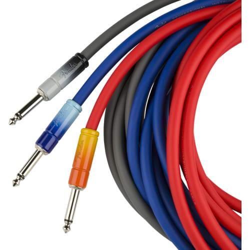 Fender Ombr? Instrument Cable, Straight/Straight, 10', Belair Blue, 3m