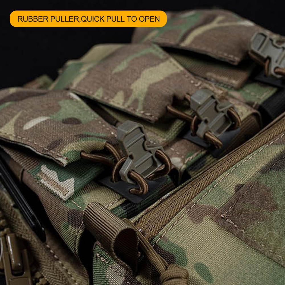 1Pc V5 FCPC Sport Vest Back Panel Zipper on Backplate Airsoft Vest Expansion Bag Triple Pouch Vest Plate Carrier Accessories