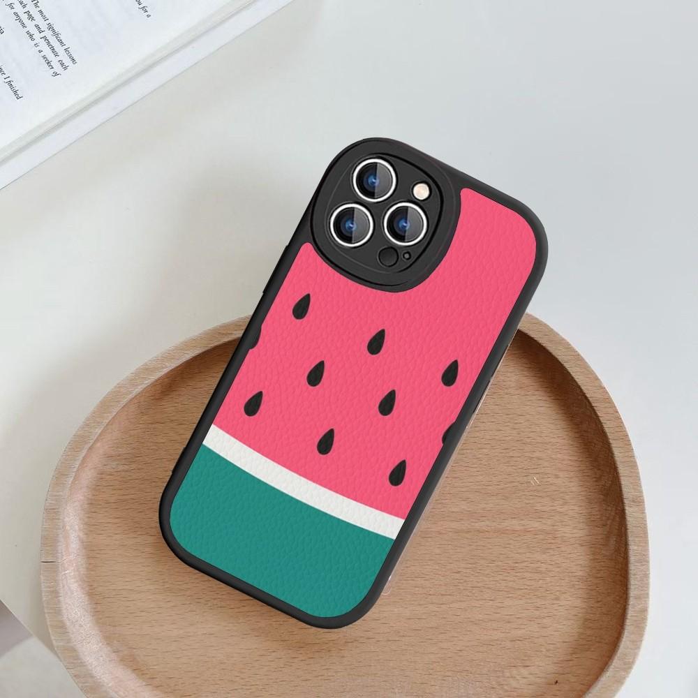 Watermelon Pattern Phone Case Hard Leather For iPhone 14 13 12 Mini 11 14 Pro Max Xs X Xr 7 8 Plus Fundas