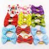 Pet Dog Cute Hair Bows Rubber Bands Pet Cat Grooming Puppy Topknot Colorful Hair Accessories